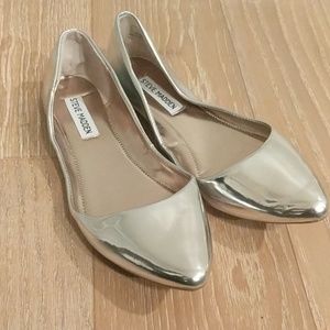Metallic Steve Madden flats